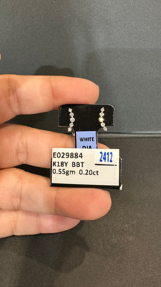 Factory Item: Odessa Mini Crawler Diamond Earrings