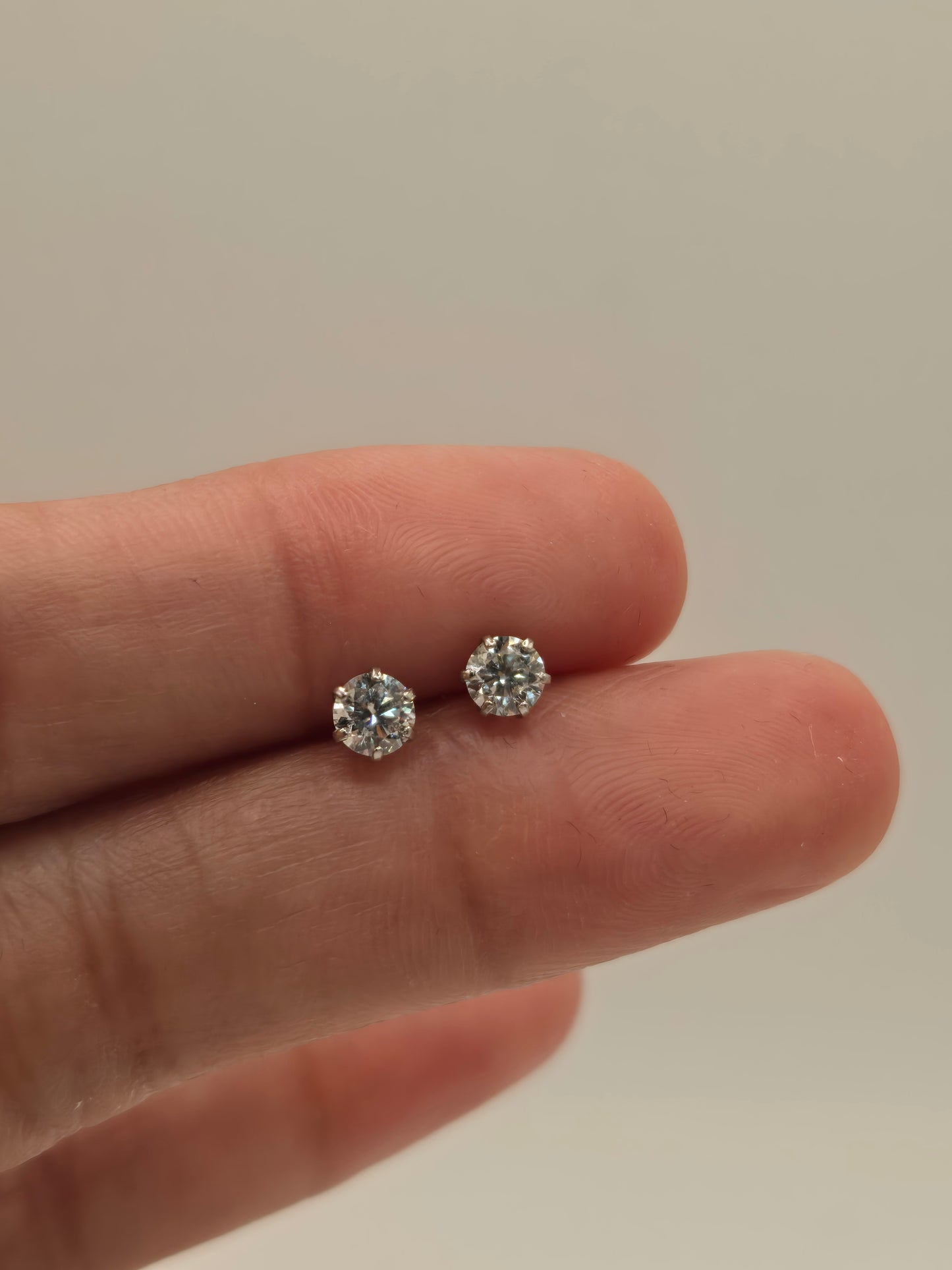 Isabella Round Diamond Solitaire Studs 0.50