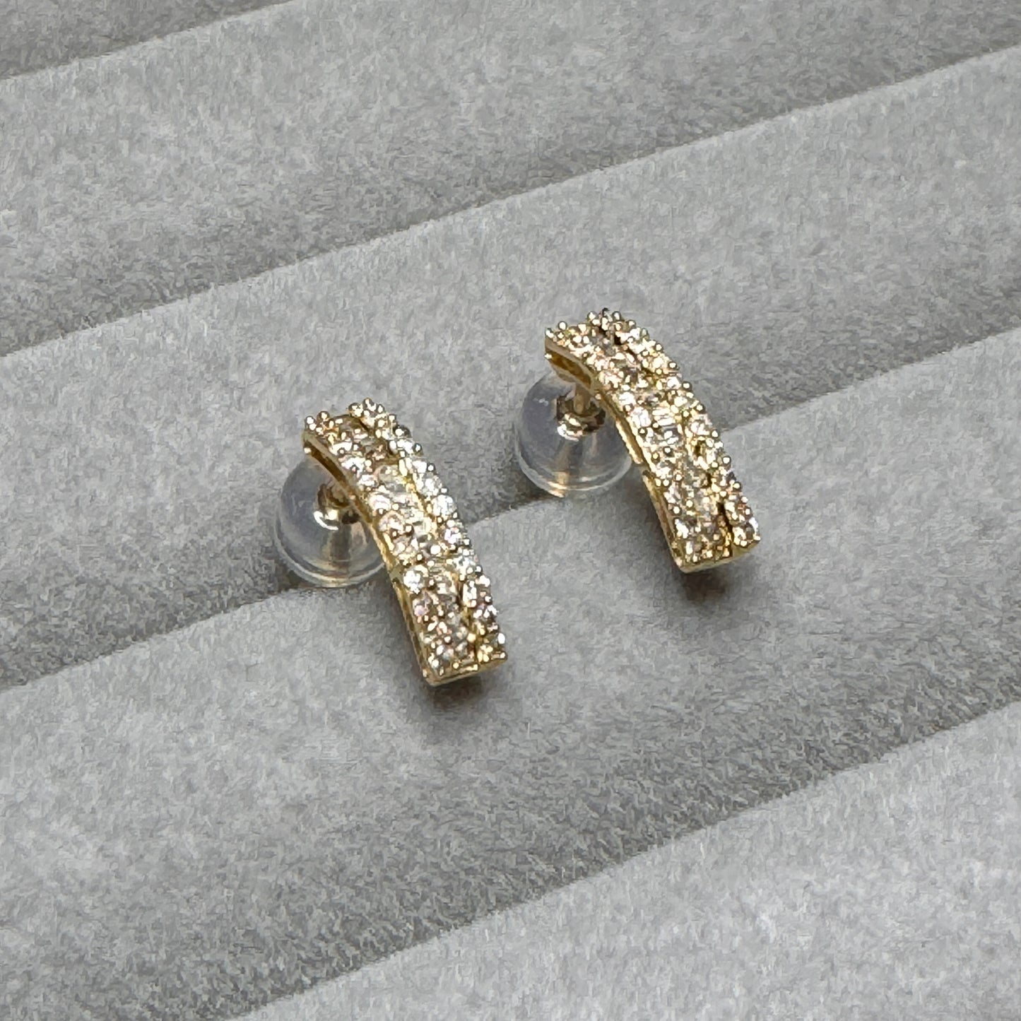 Luanne Half-Eternity Diamond Earrings (Yellow Gold)