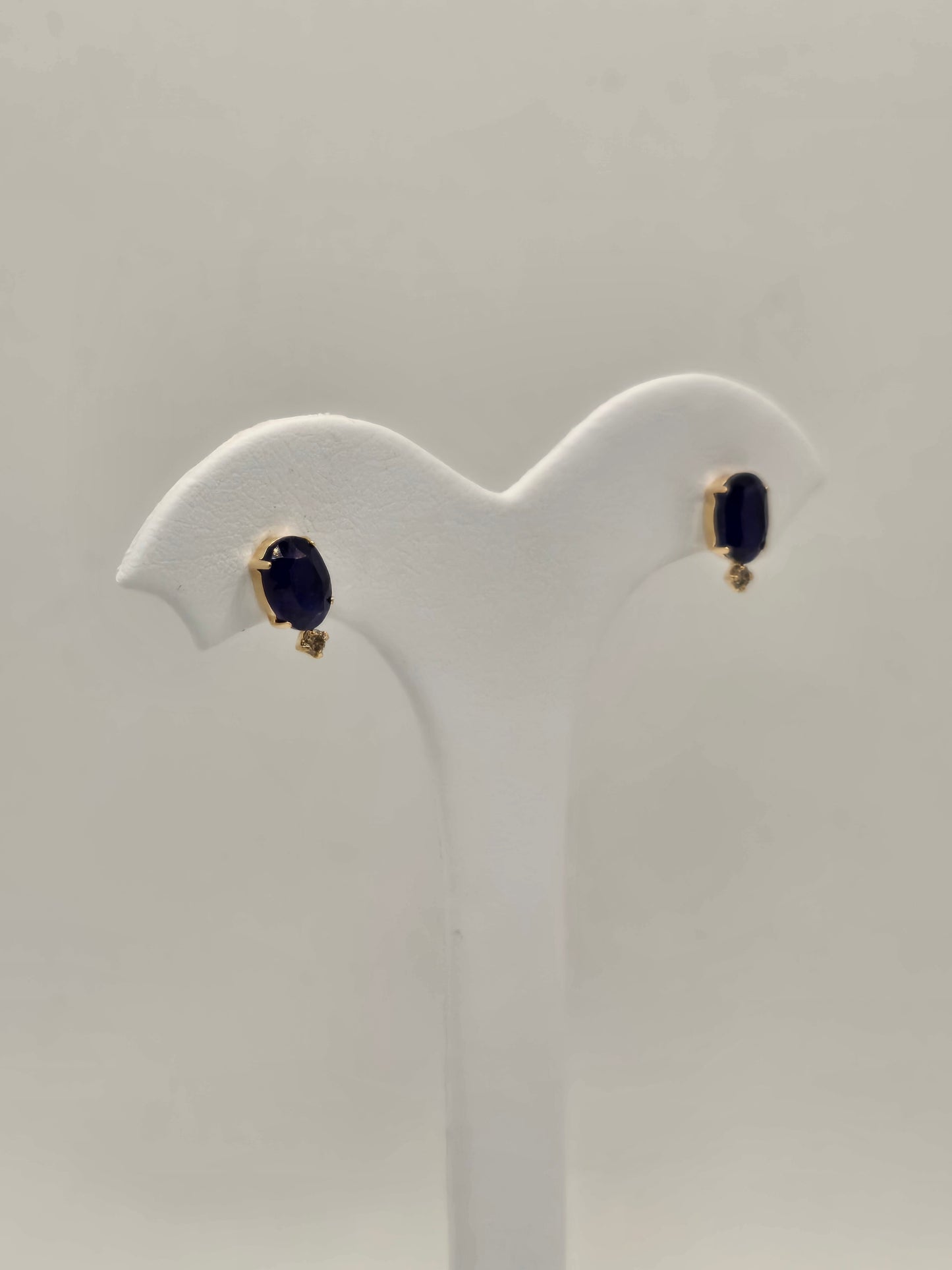 Vittoria Sapphire and Diamond Studs