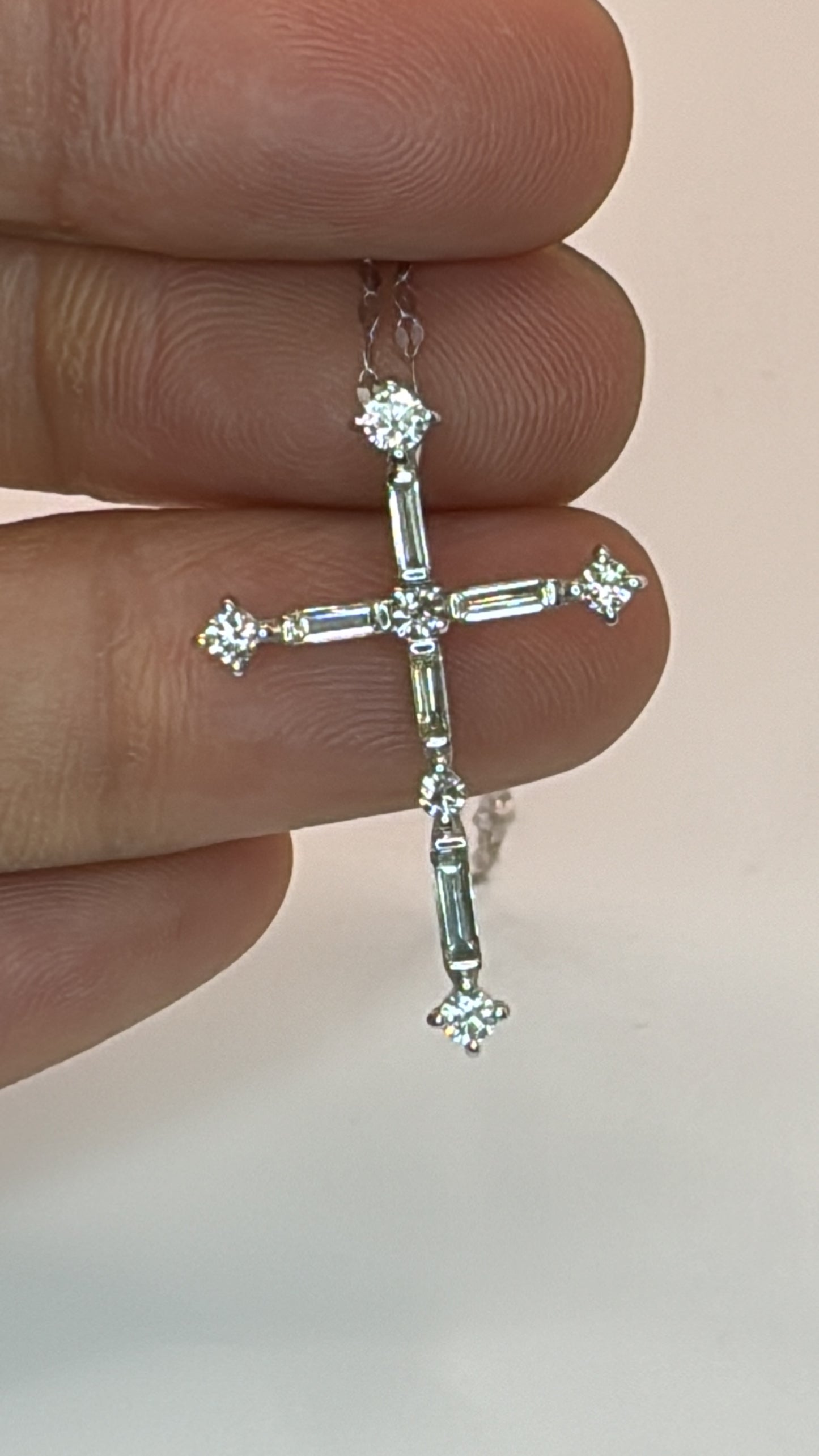 Kristina Diamond Cross Necklace