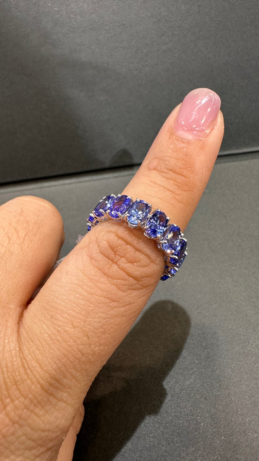 Factory Item: Tanzanite Eternity Ring