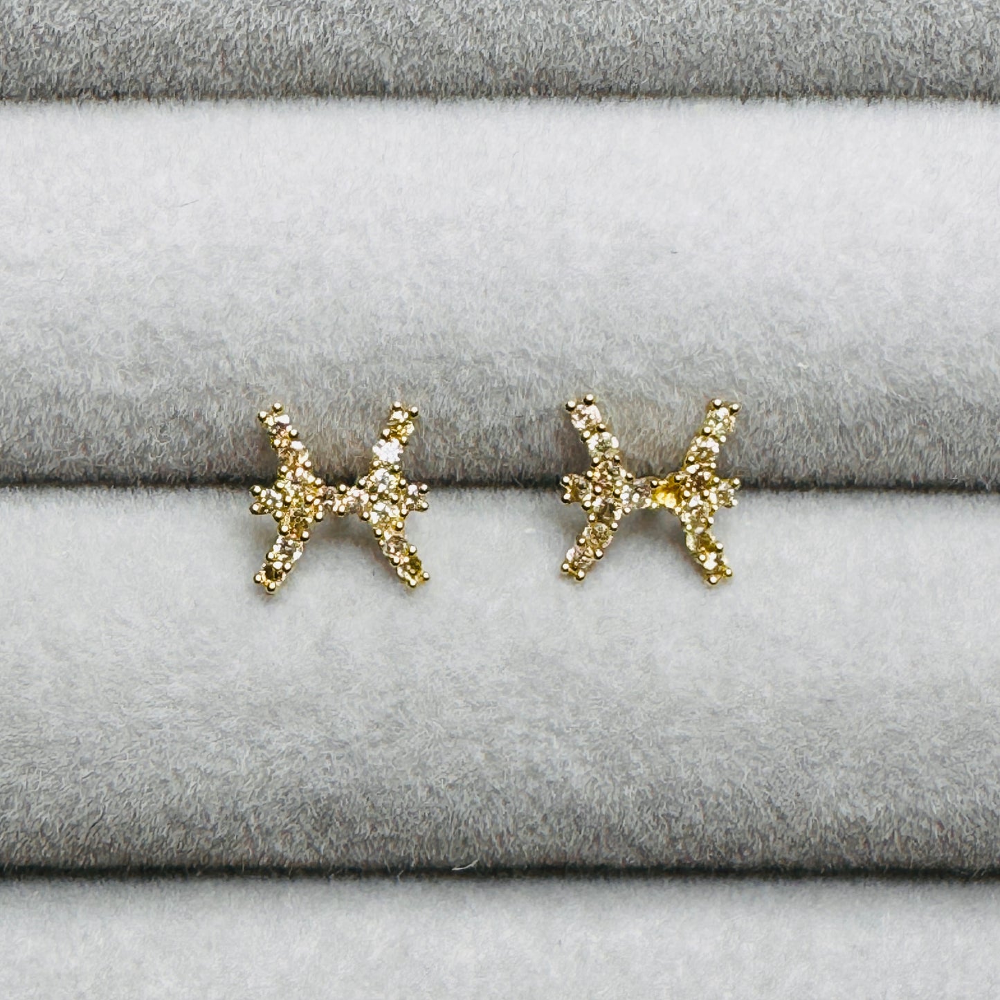 Zodiac Diamond Earrings (Pisces)