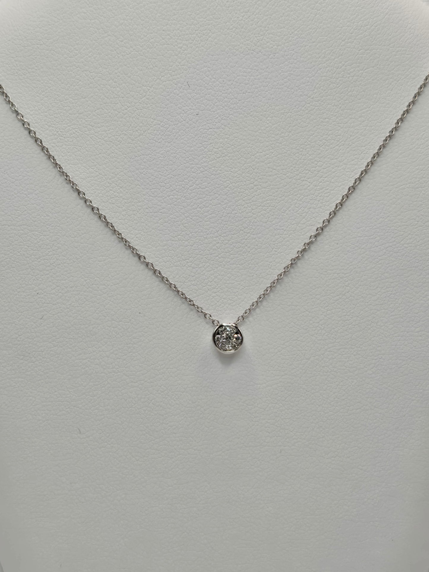 Domenica Diamond Solitaire Illusion Necklace