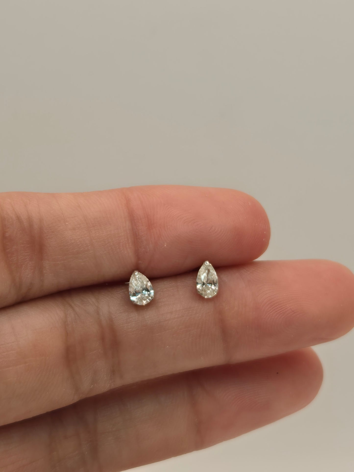 Matilde Pear Cut Diamond Studs