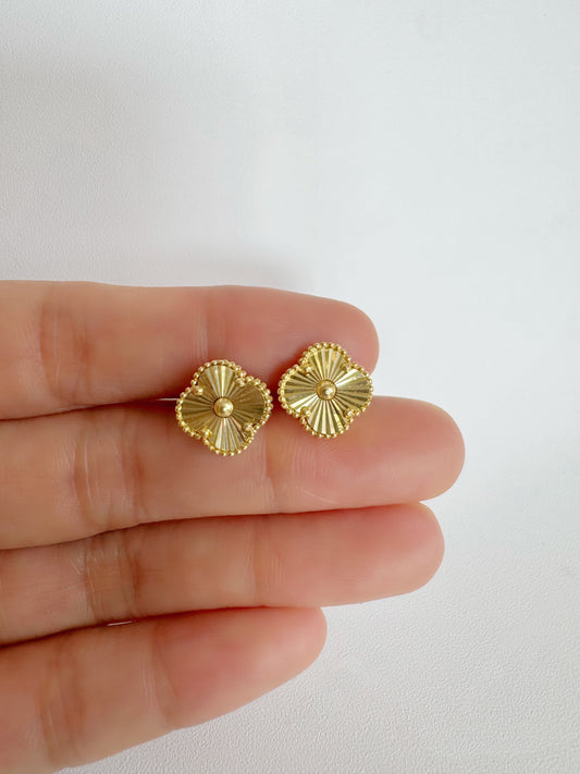 Clover Earrings 18K Gold
