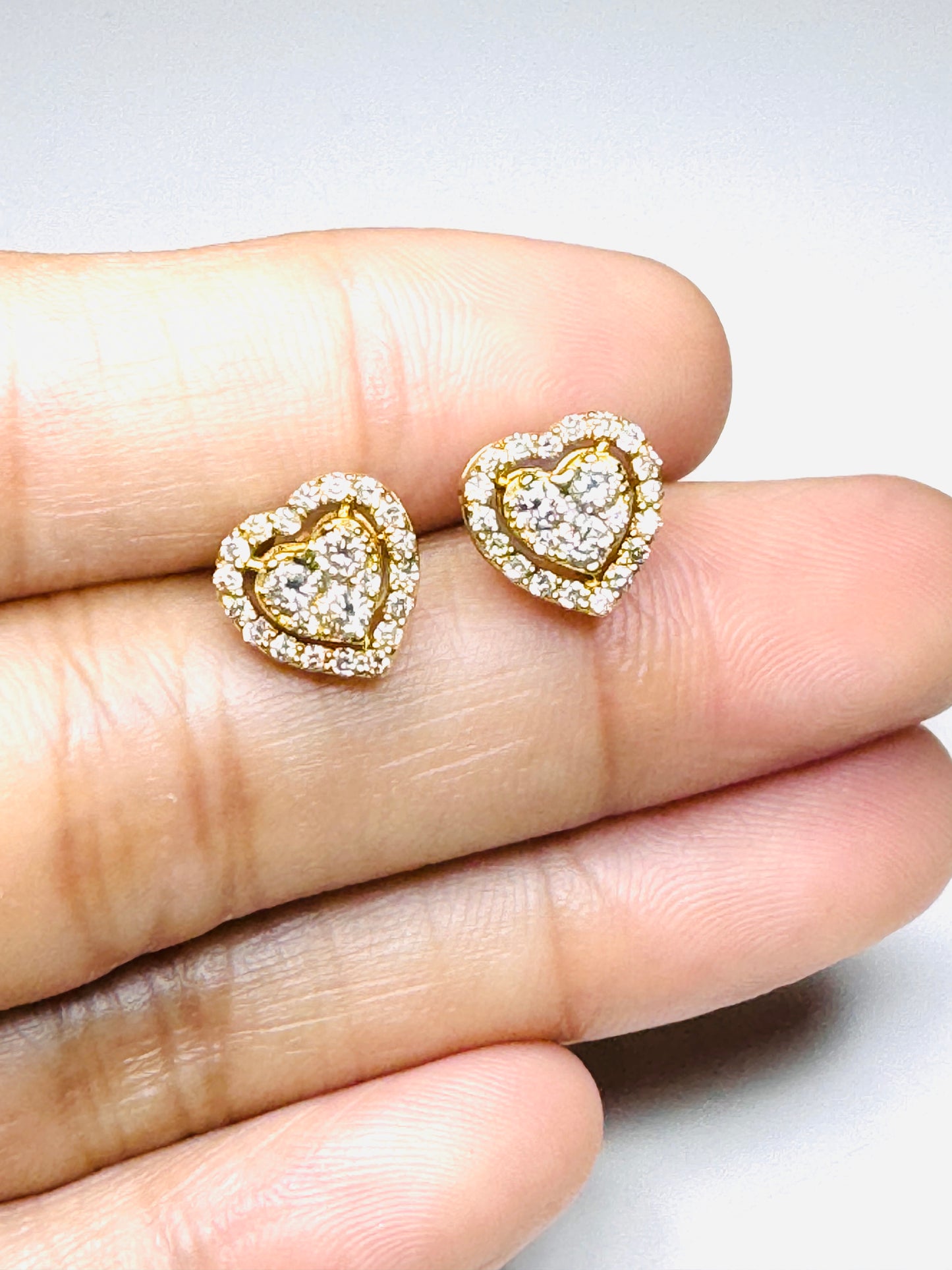 Heart Diamond Earrings