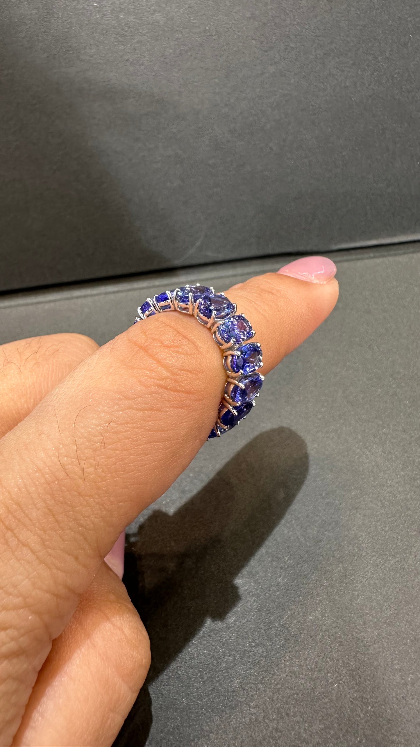 Factory Item: Tanzanite Eternity Ring
