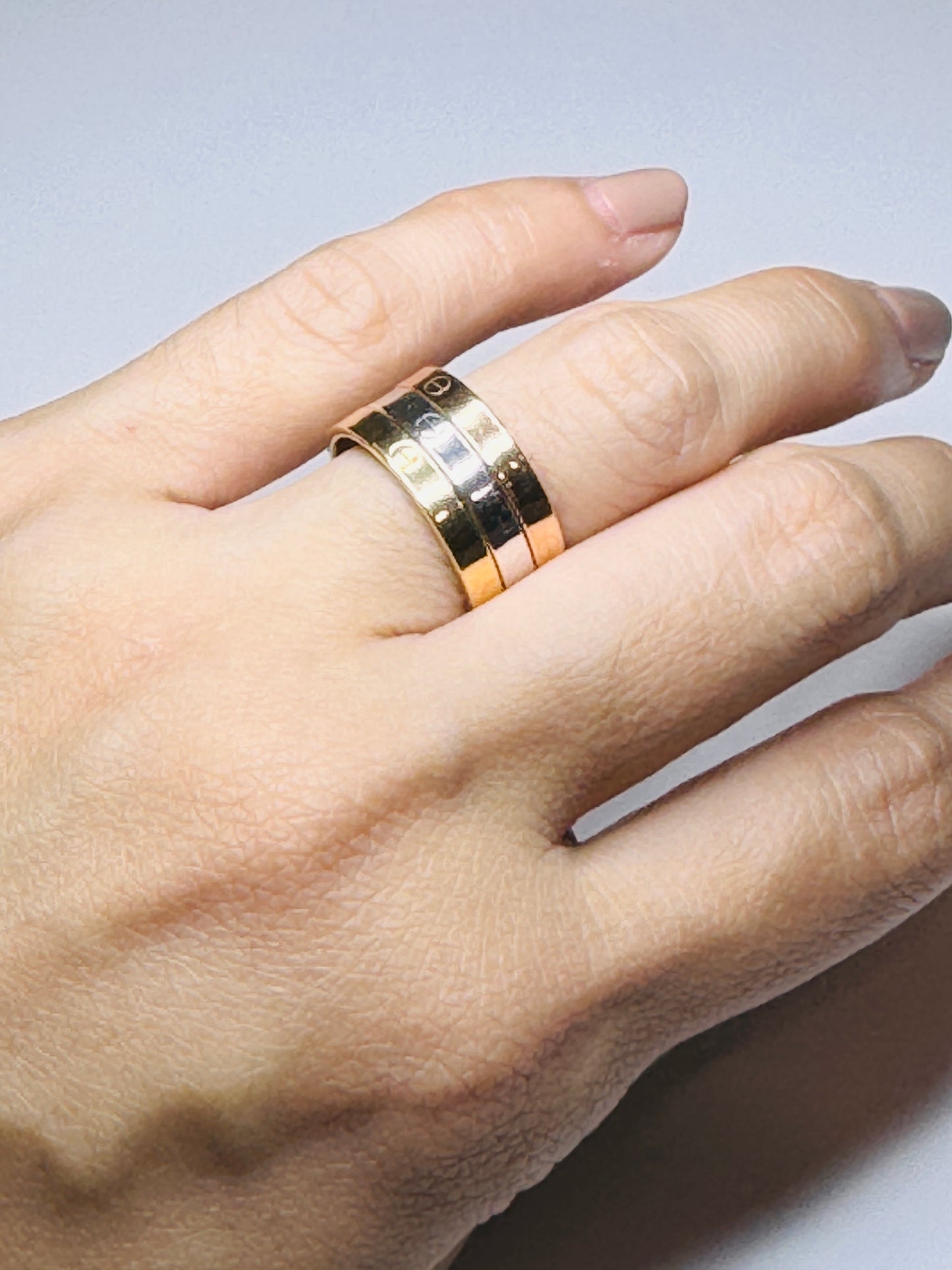 Alana Tricolor Stack Ring