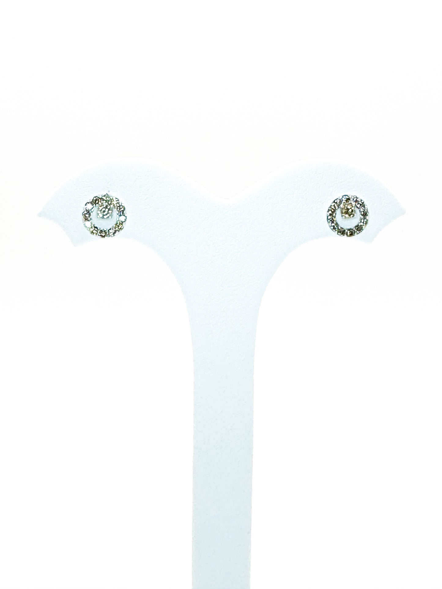 Athena Diamond Stud Earrings White Gold