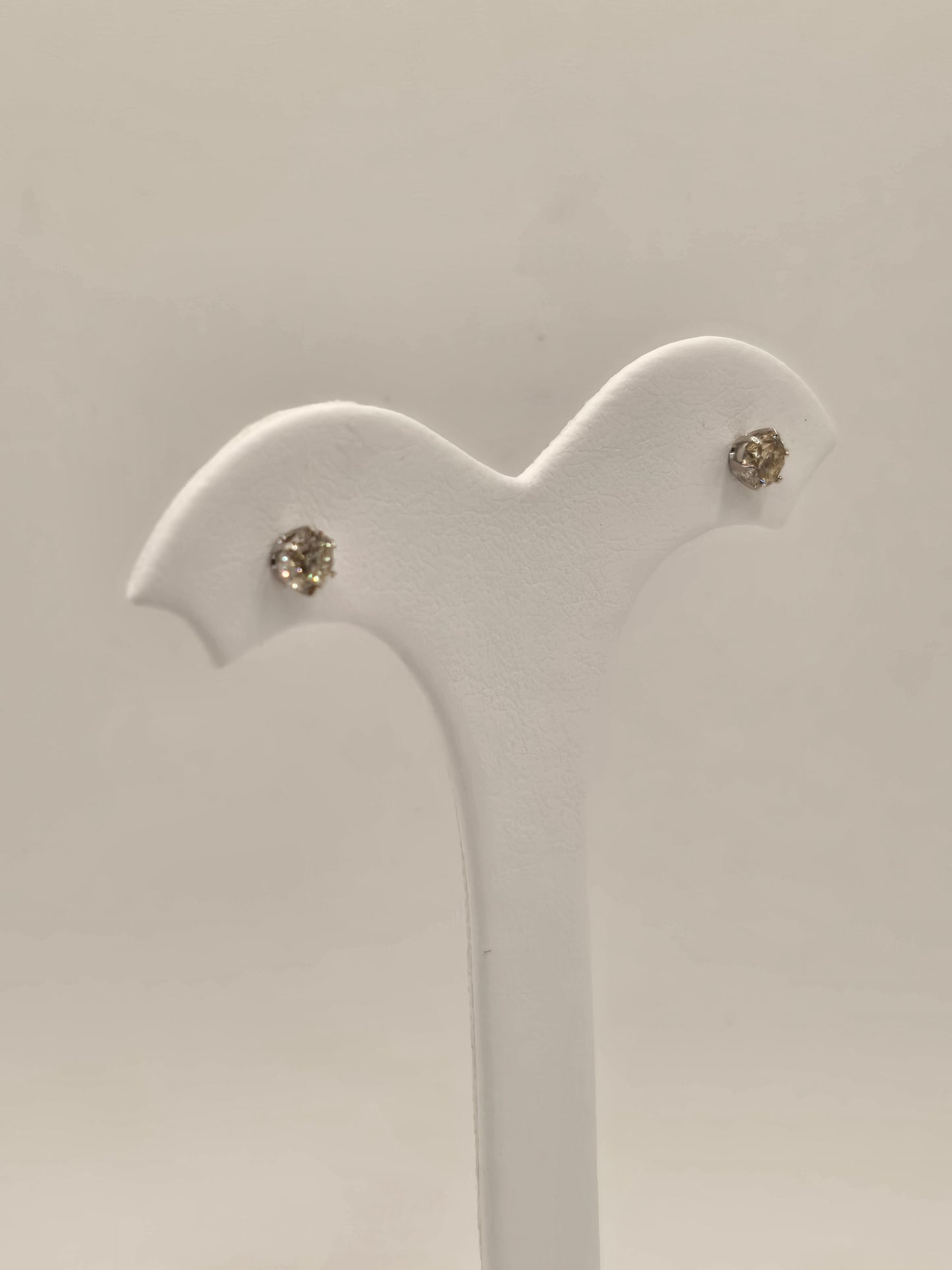 Elena Round Diamond Solitaire Studs 0.60