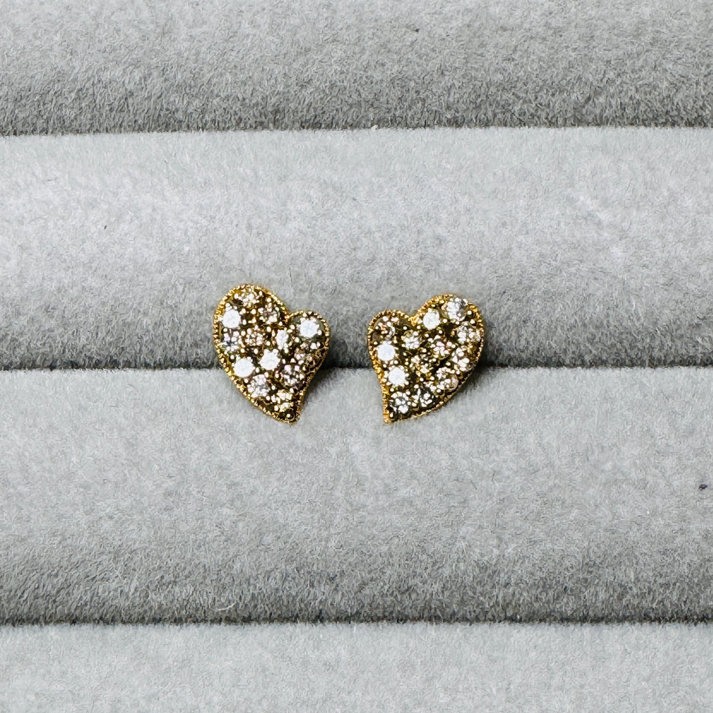 Casey Heart Diamond Earrings