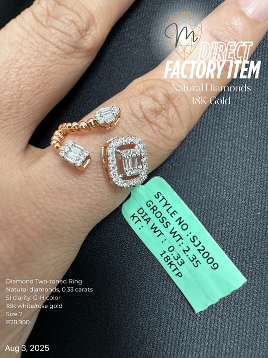 Factory Item: Diamond Two-toned Wrap Ring