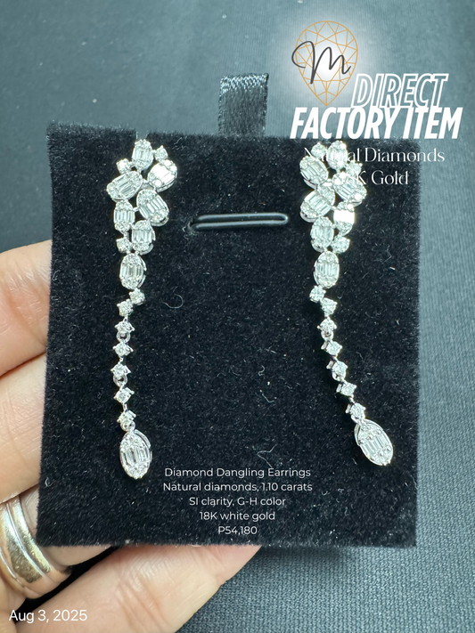 Factory Item: Diamond Dangling Earrings
