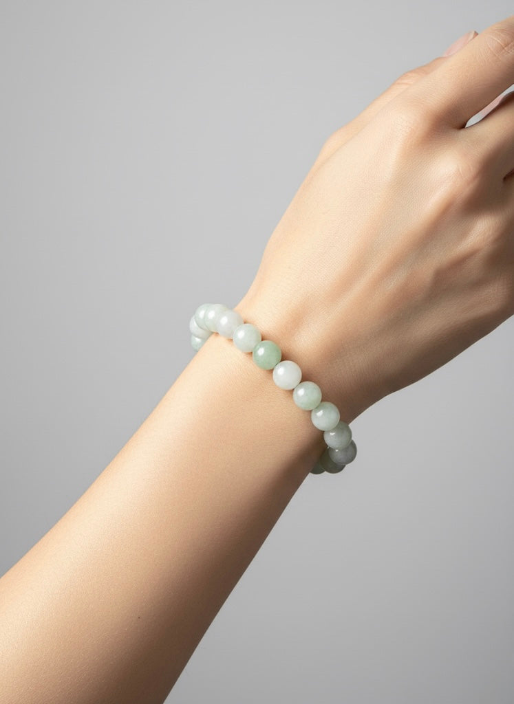 Premium Mixed Jade Crystal Bracelet with 10mm Beads