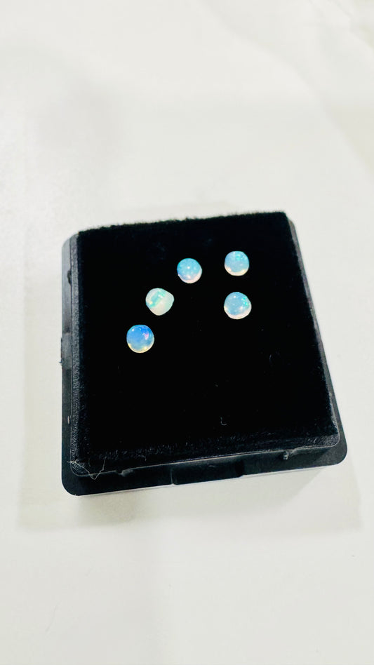 Loose Natural Opal Cabochon 2.5mm, Set of 5