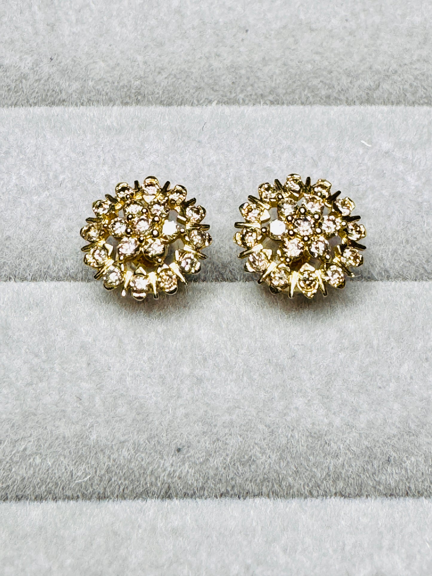 Samantha Diamond Cluster Earrings