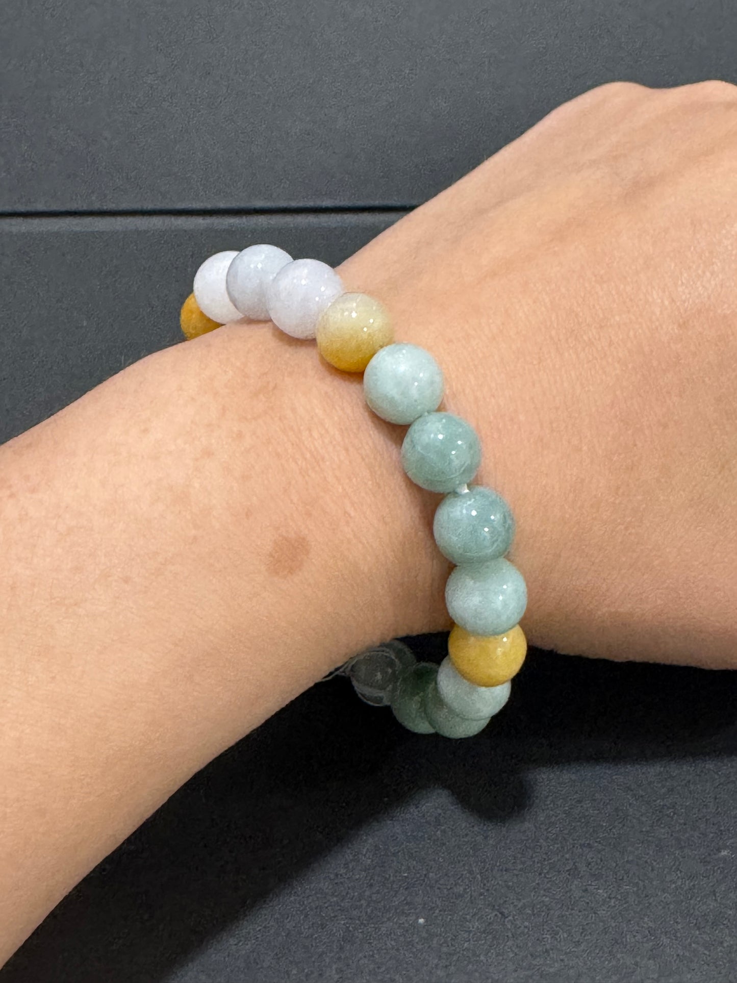 Premium Mixed Jade Crystal Bracelet with 10mm Beads