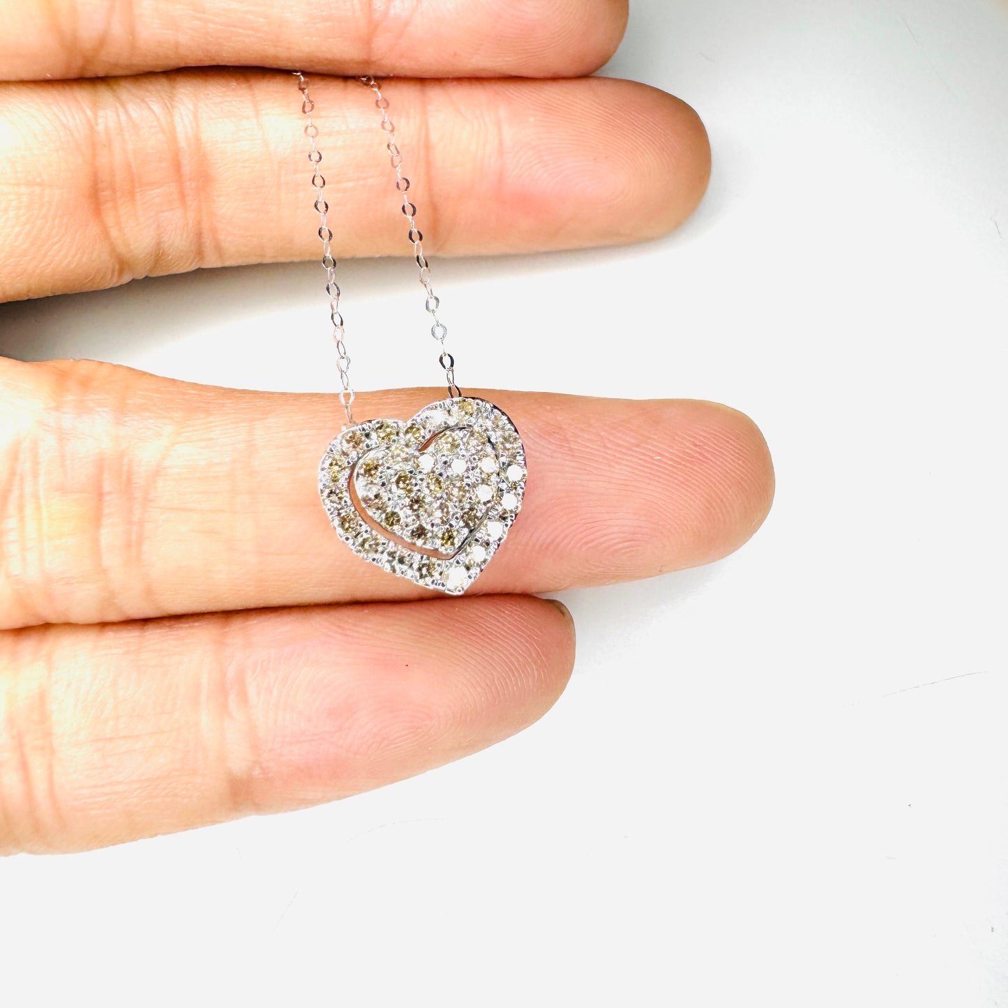 Heart Many-Ways Diamond Pendant Necklace