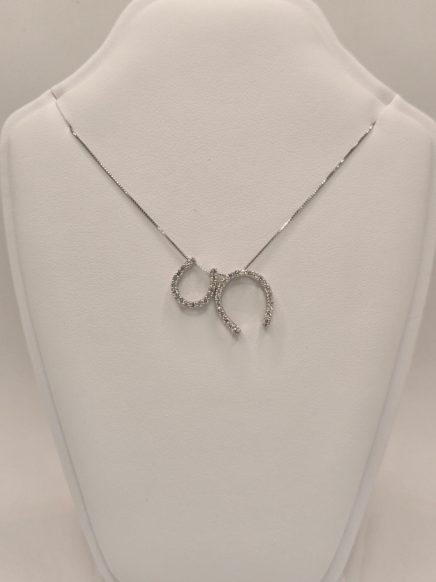 Davina Multiway Horseshoe Diamond Pendant Necklace