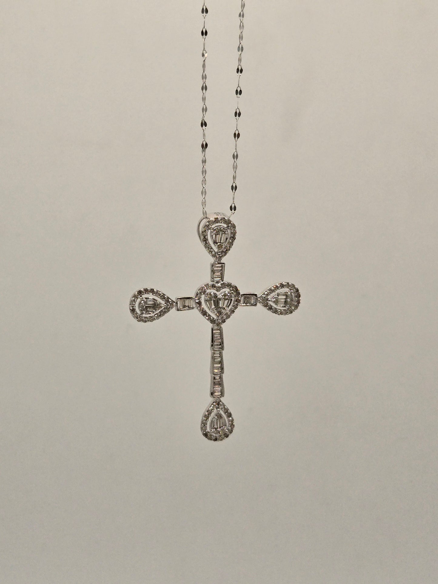 Martha Diamond Cross Pendant Necklace