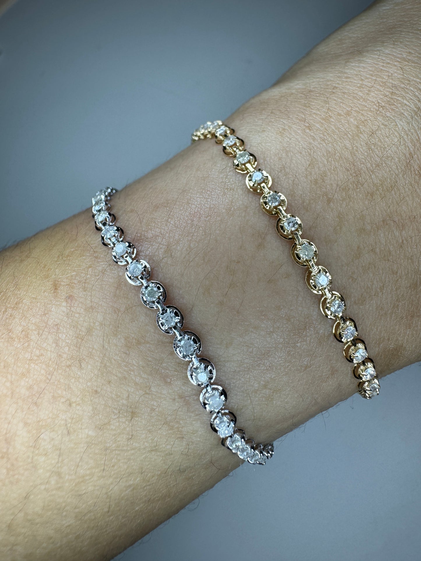 Debbie 1-carat (3-carat looking) Tennis Bracelet