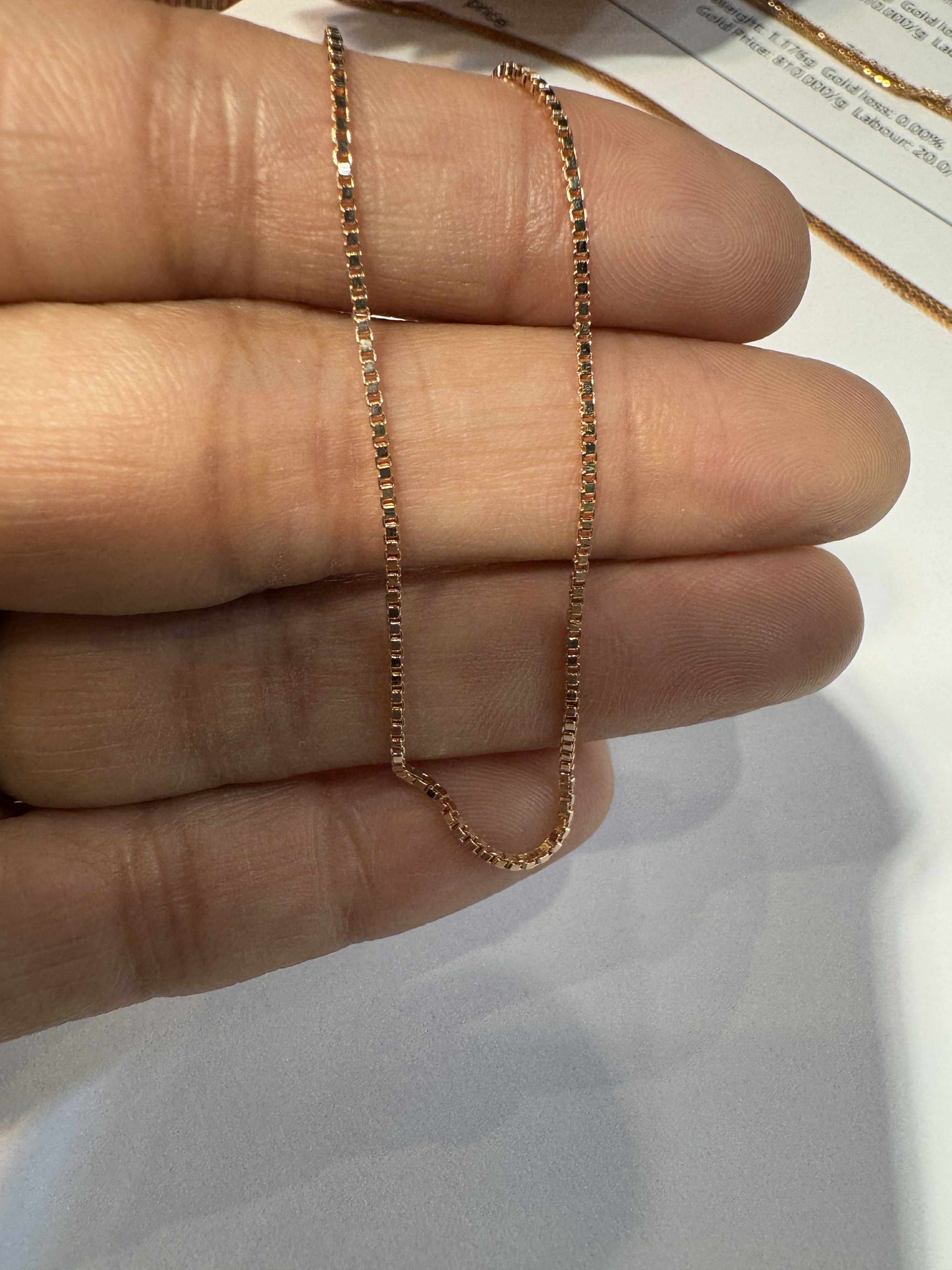 Factory Item: Rose Gold Box Chain