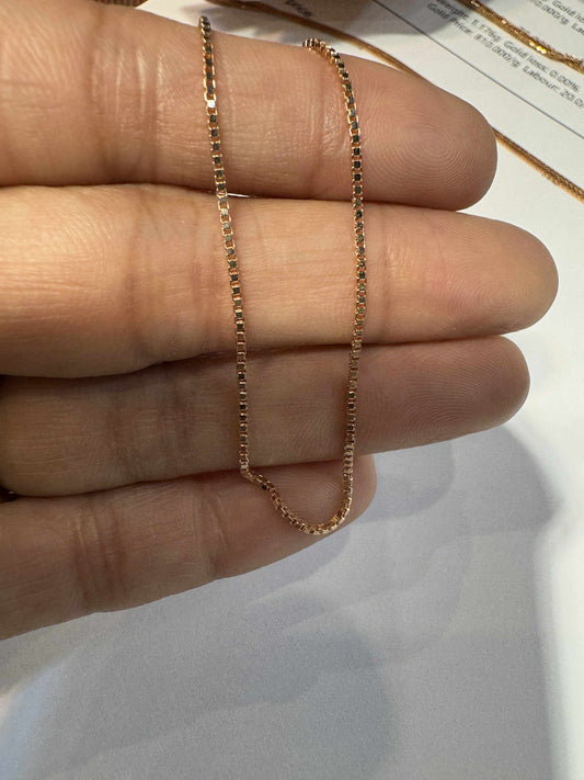 Factory Item: Rose Gold Box Chain