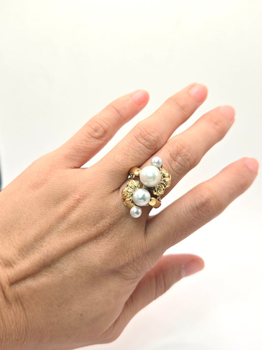 Blue Wish Cultured Pearl Earrings and Ring Set
