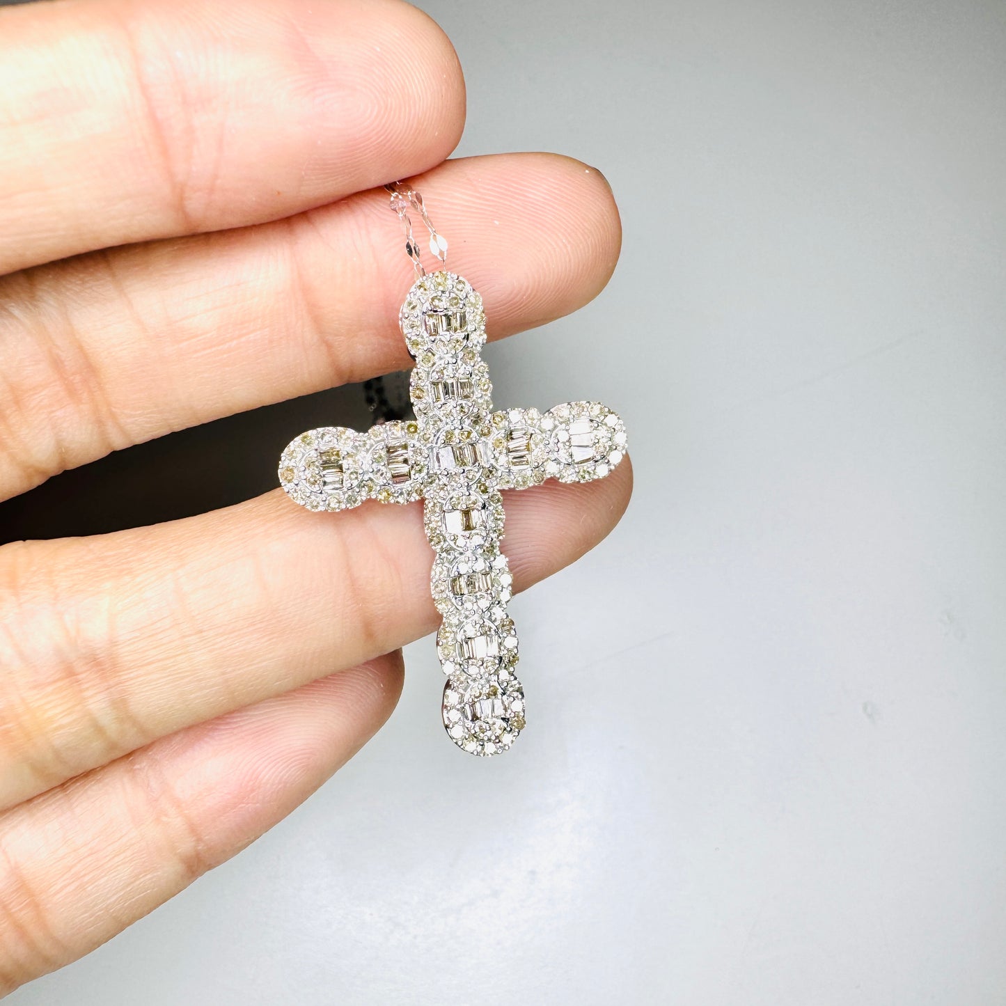 Faith Cross Diamond Pendant Necklace