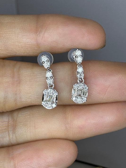 Essie Diamond Dangling Earrings