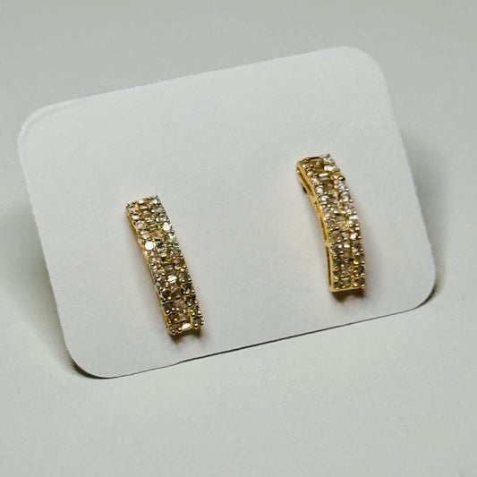 Luanne Half-Eternity Diamond Earrings (Yellow Gold)