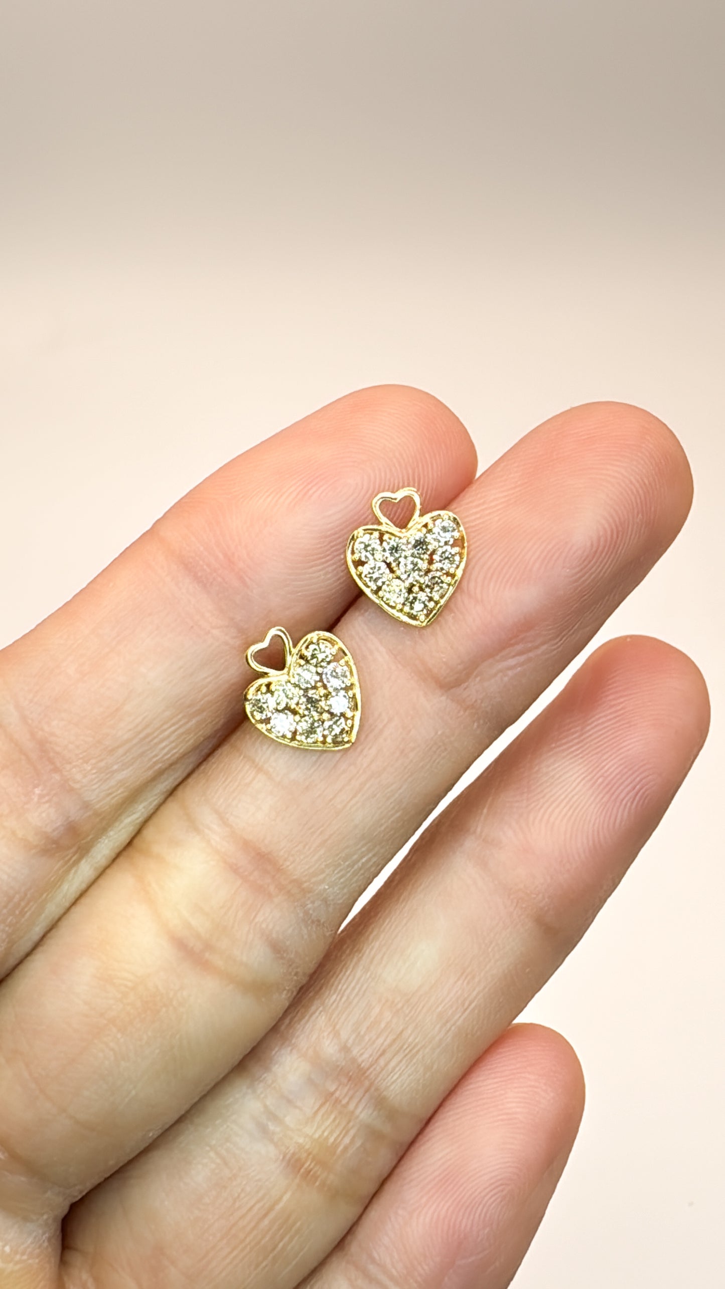 Cupid Heart Diamond Earrings