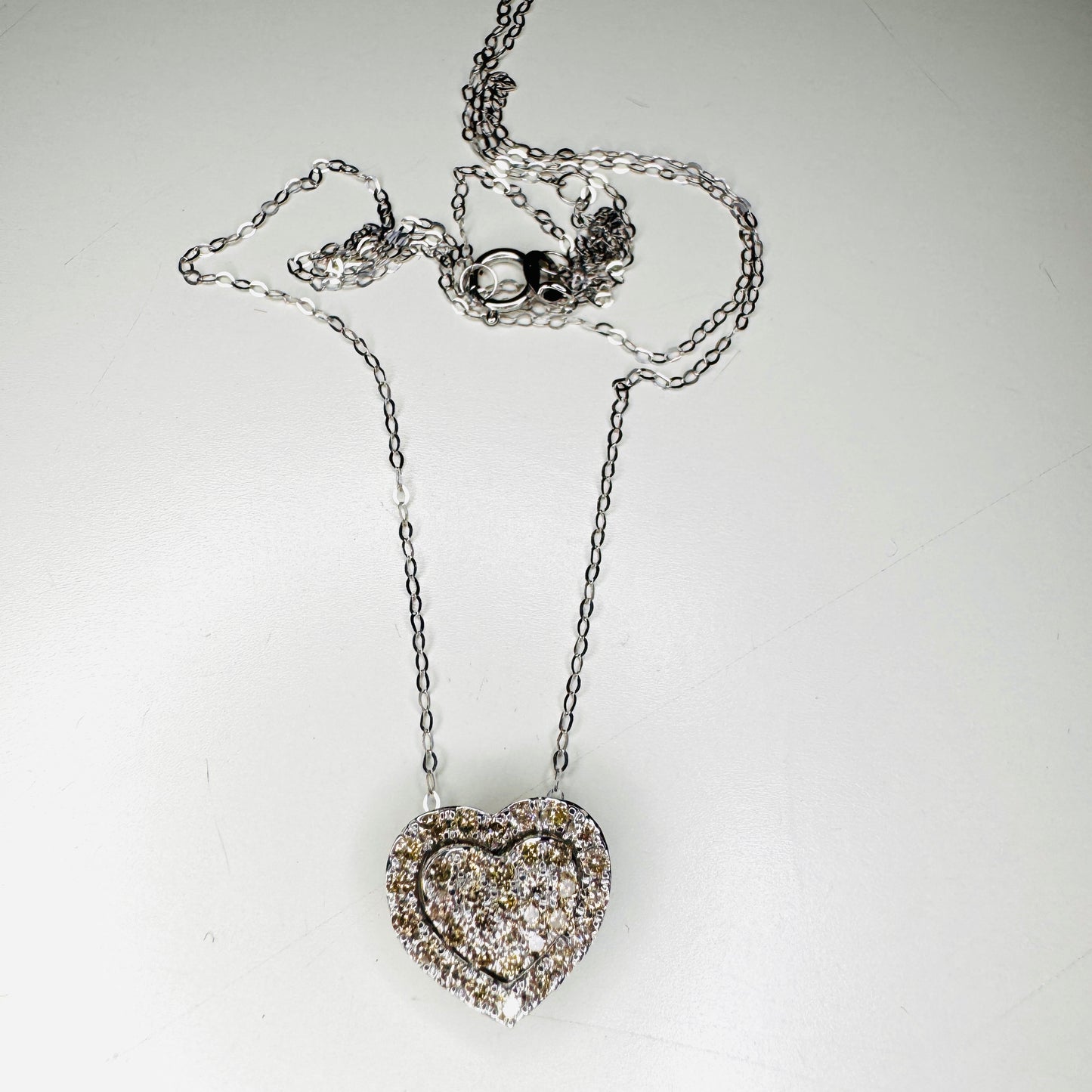 Heart Many-Ways Diamond Pendant Necklace