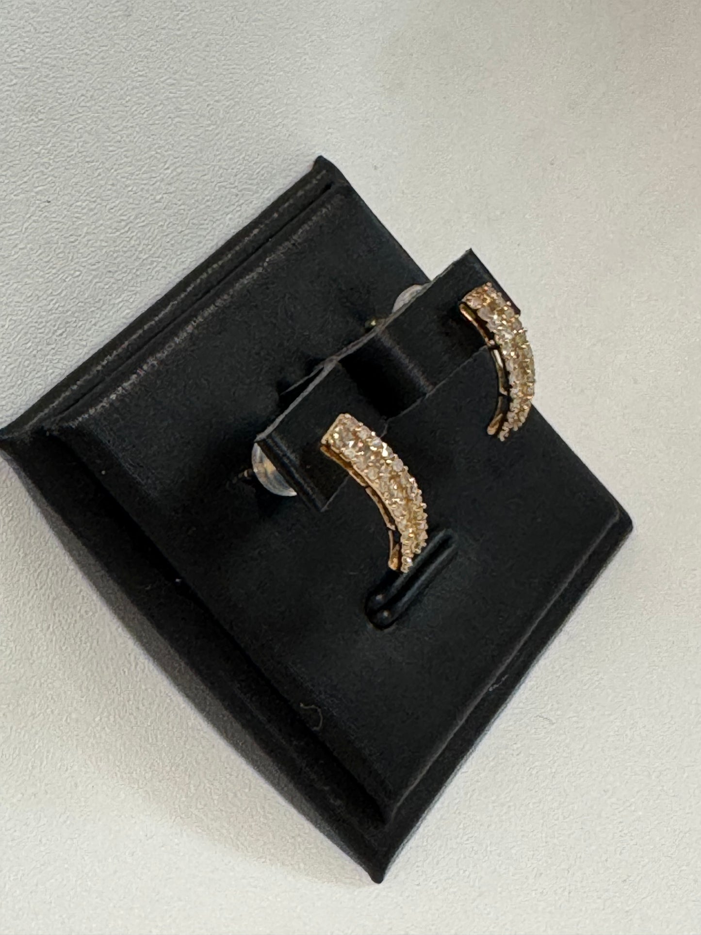 Luanne Half-Eternity Diamond Earrings (Yellow Gold)
