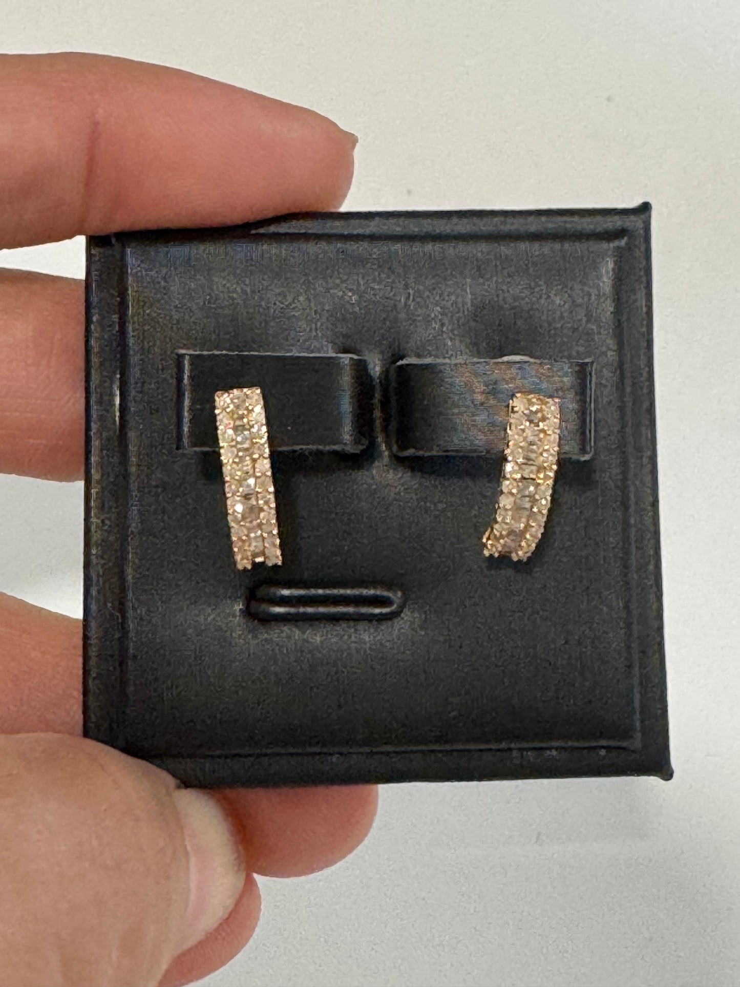 Luanne Half-Eternity Diamond Earrings (Yellow Gold)