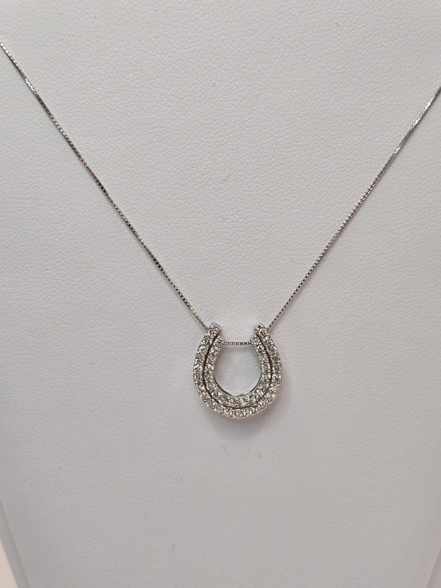 Davina Multiway Horseshoe Diamond Pendant Necklace