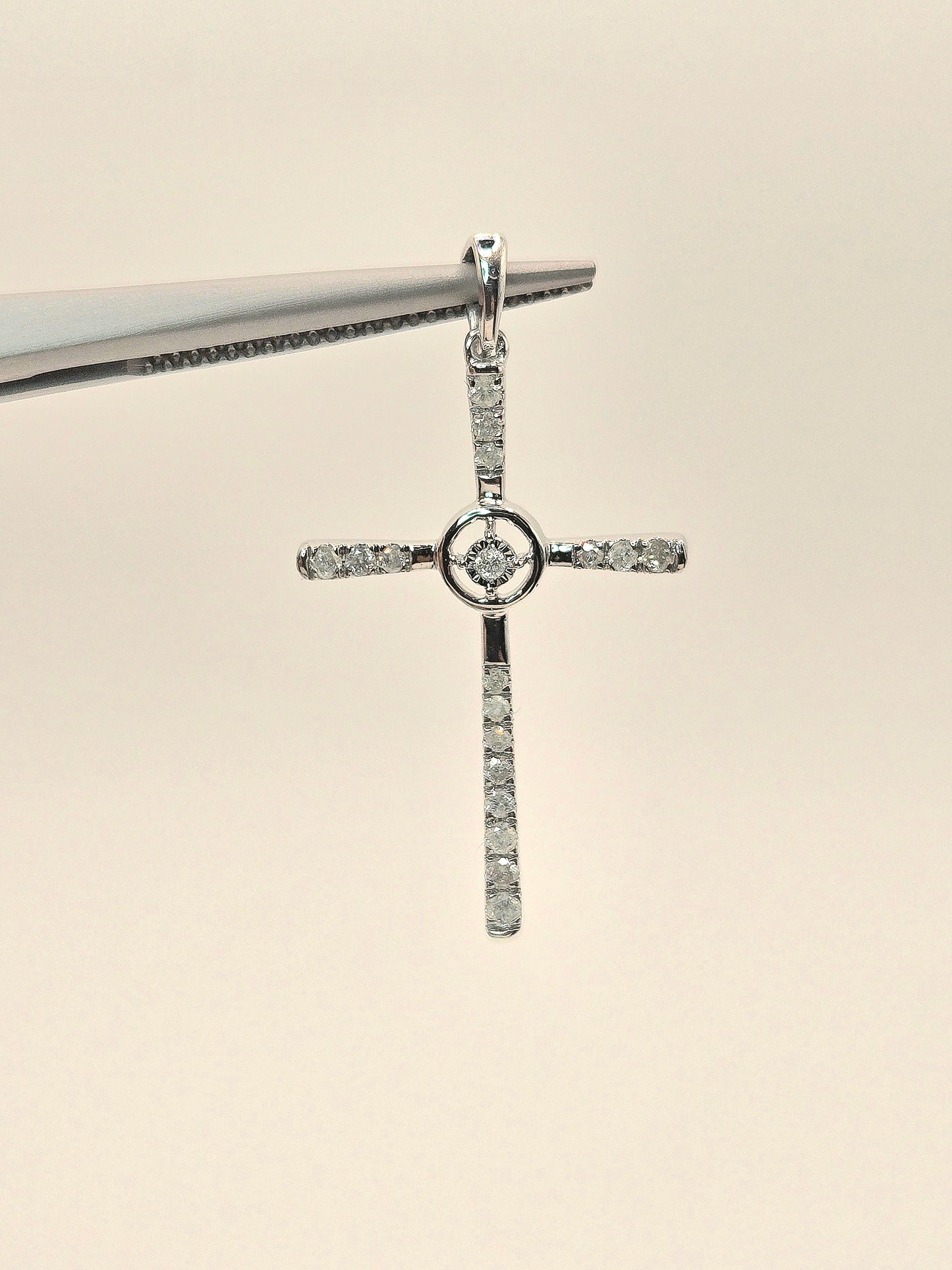 Trinity Diamond Cross Pendant