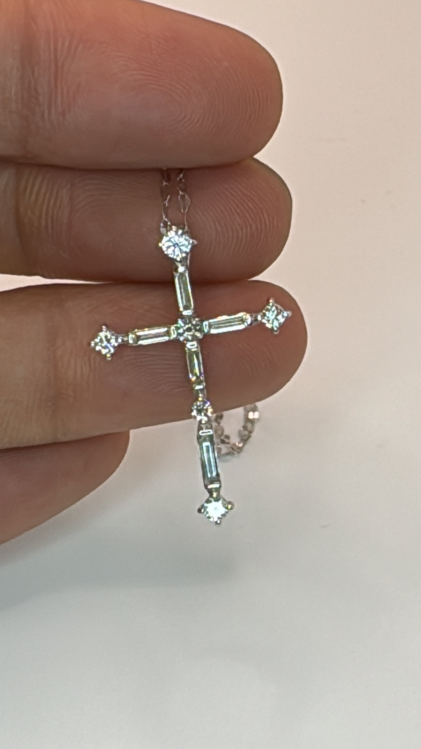 Kristina Diamond Cross Necklace