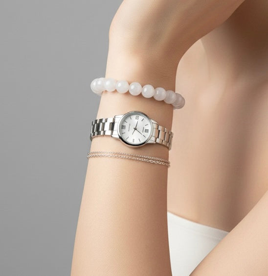 Premium Pale Purple Jade Crystal Bracelet with 12mm Beads