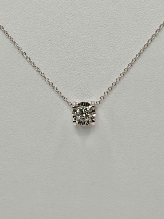 Cosima Diamond Solitaire Necklace