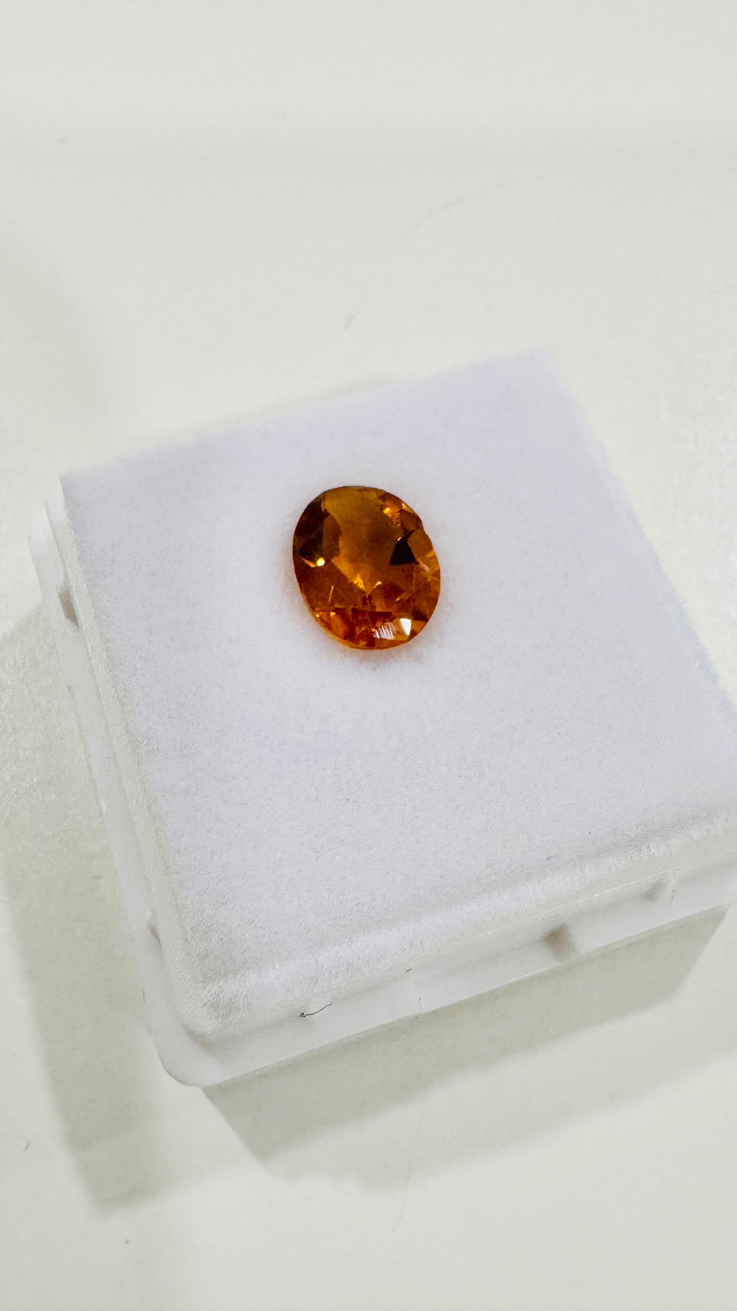 Loose Natural Citrine Gemstone, Oval Shaped, 1 carat