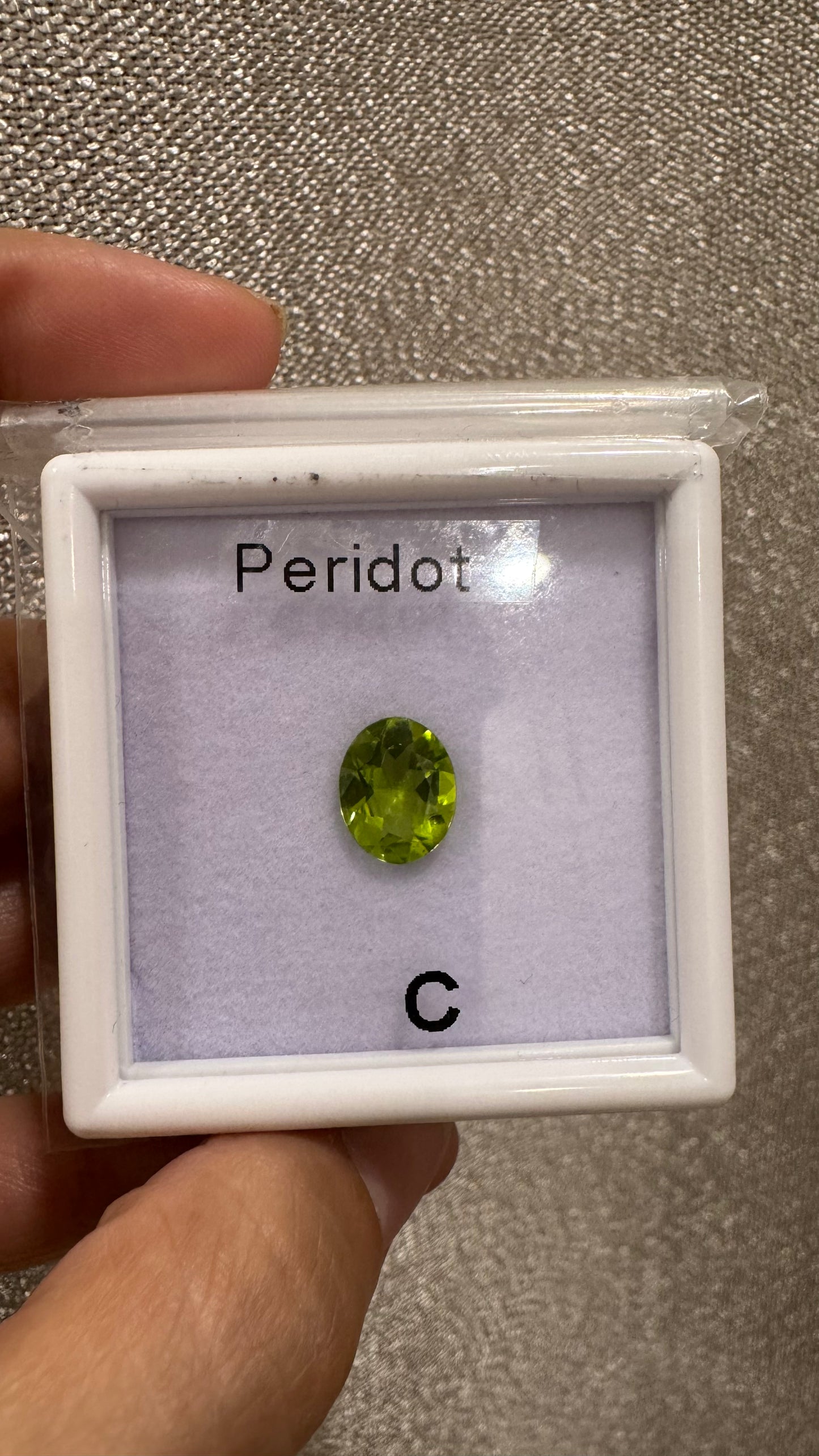 Loose Peridot Oval Gemstone