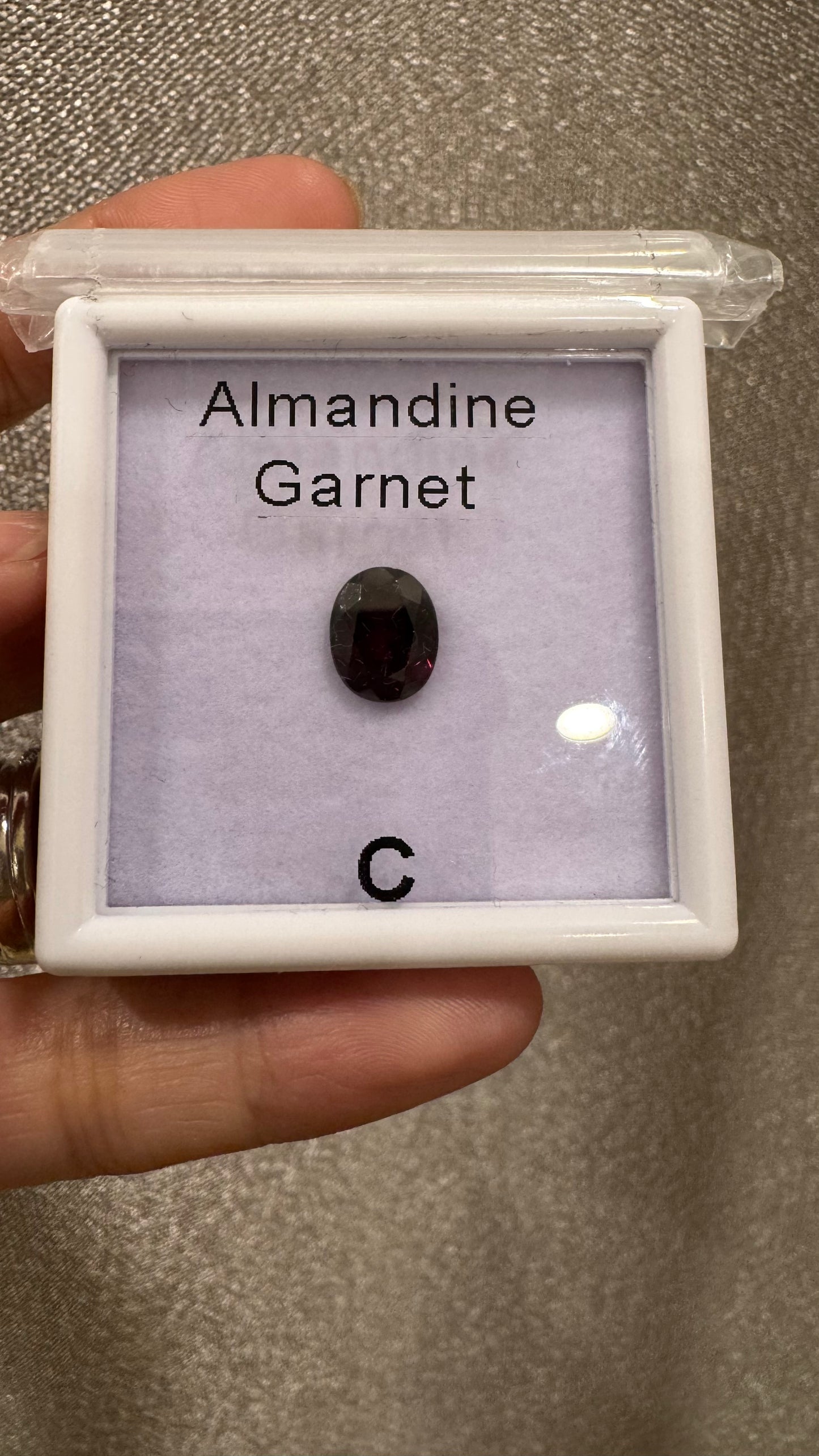 Loose Alamandine Garnet Oval Gemstone