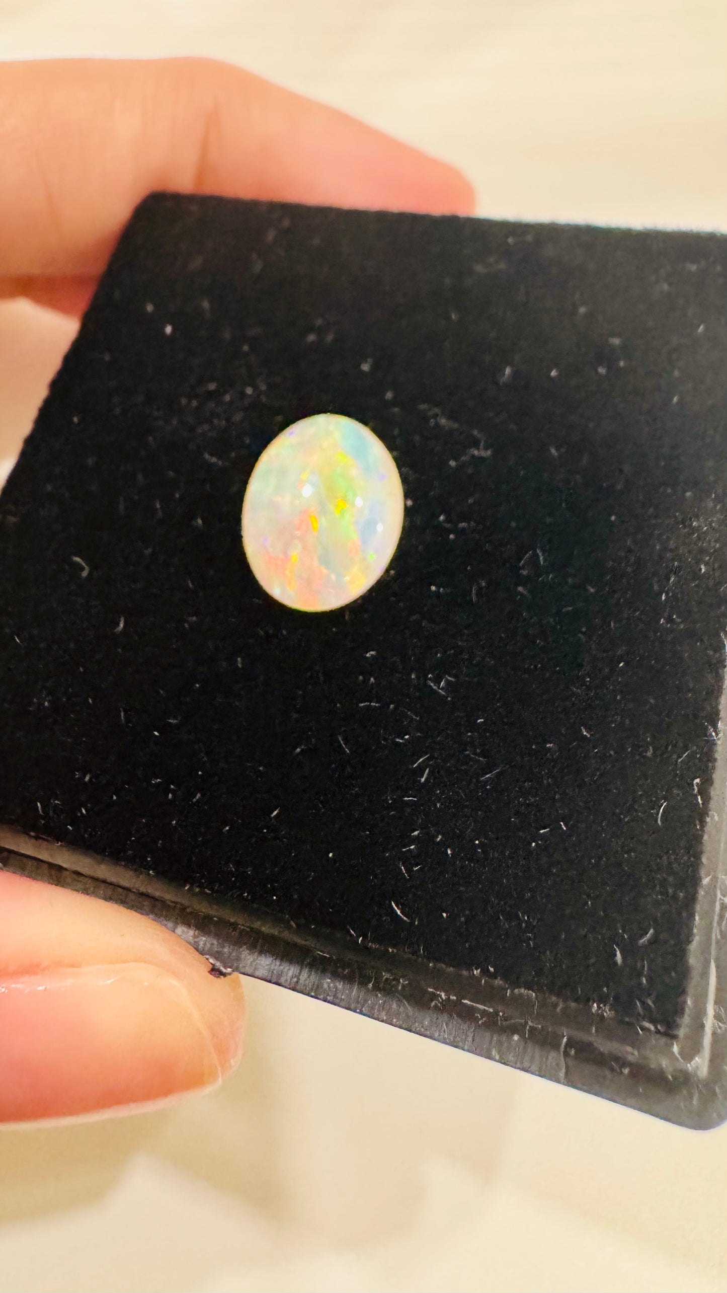 Loose Natural Opal Gemstone, Luminous Oval Shaped, 2.51 carats