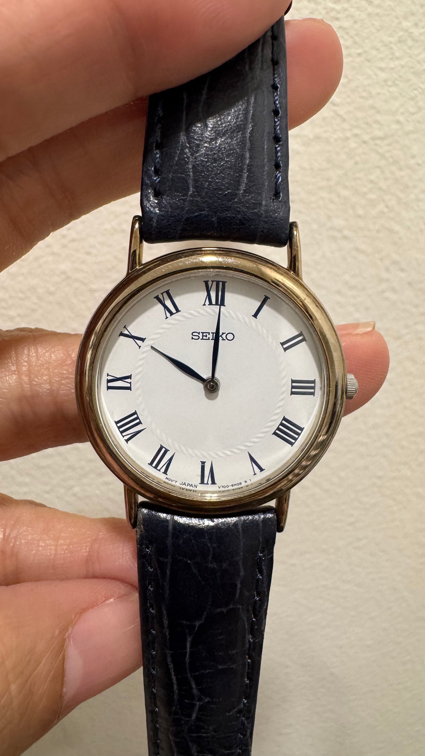 Factory Direct: Vintage Seiko Watch with Leather Straps