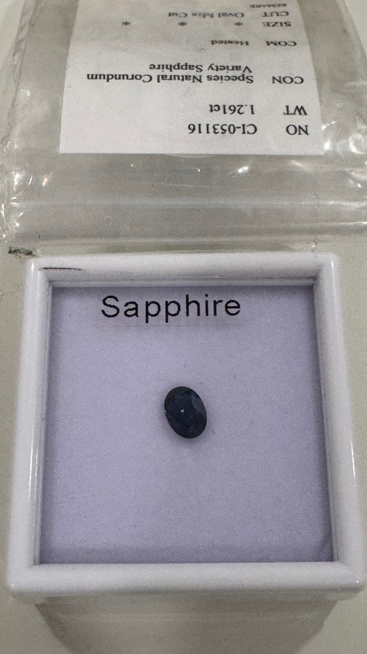 Loose Blue Sapphire Oval-shaped