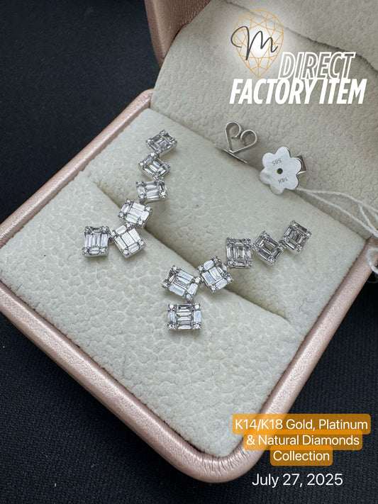 Factory Direct: Baguette Cut Diamonds Mini-Crawlers (Natural Diamond)
