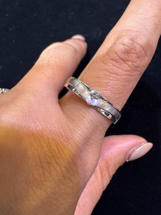 Factory Item: Chic Diamond His & Hers Wedding Bands