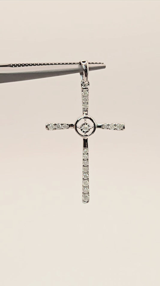 Trinity Diamond Cross Pendant